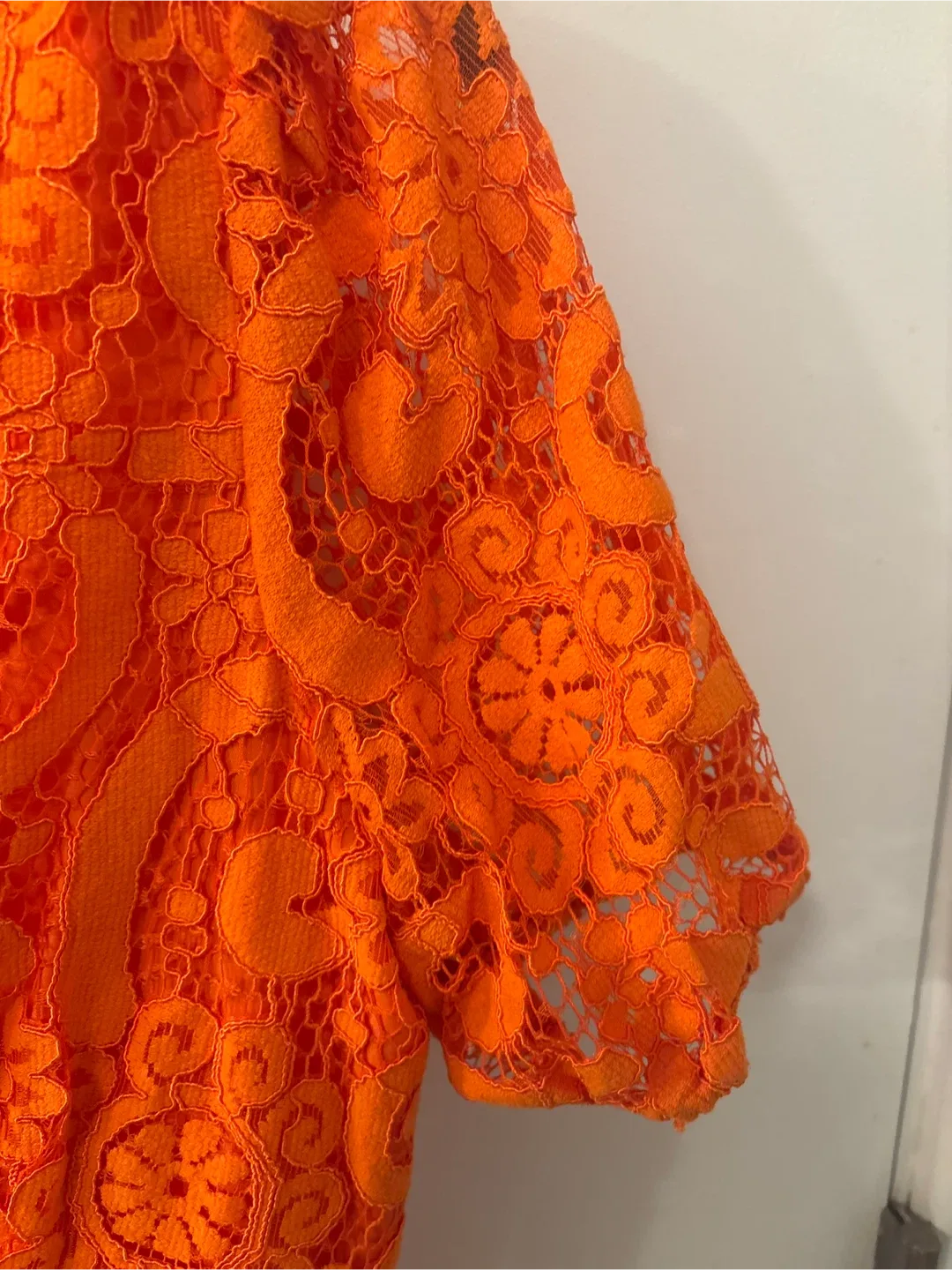 Nanette Lepore Orange Lace Dress - New With Tags Size 10 image indicator(6)