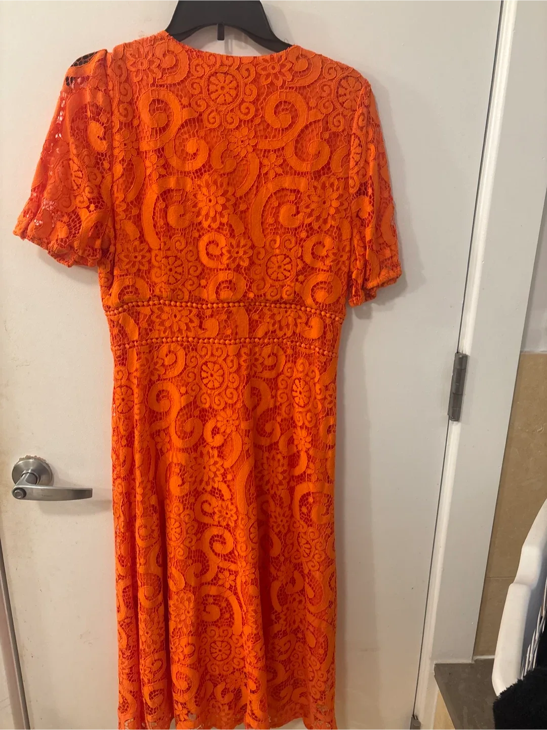 Nanette Lepore Orange Lace Dress - New With Tags Size 10 image indicator(8)