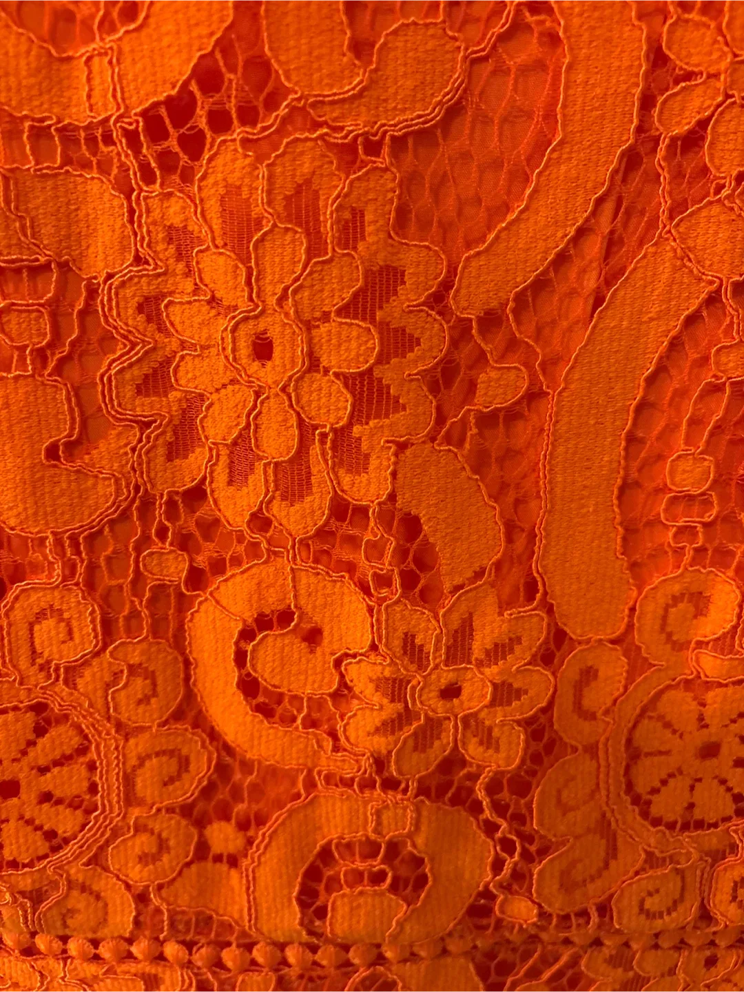 Nanette Lepore Orange Lace Dress - New With Tags Size 10 image indicator(9)