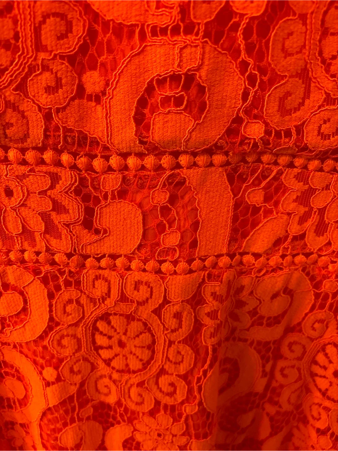Nanette Lepore Orange Lace Dress - New With Tags Size 10 image indicator(10)