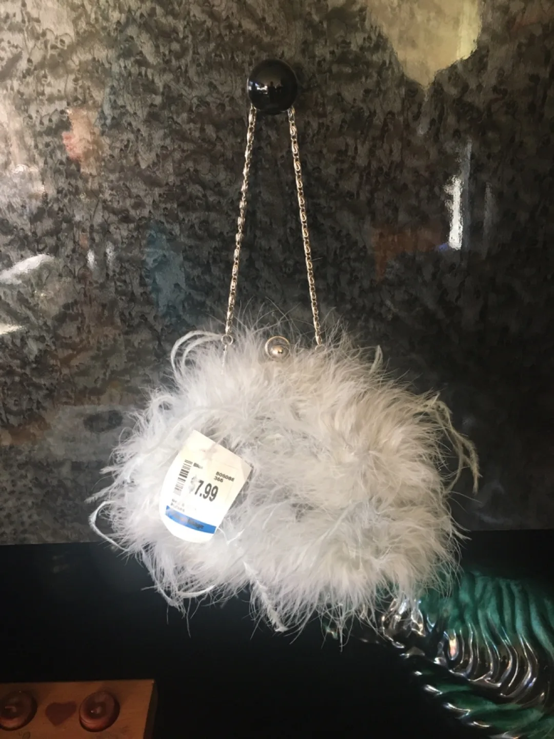 Feather Clutch Purse thumbnail
