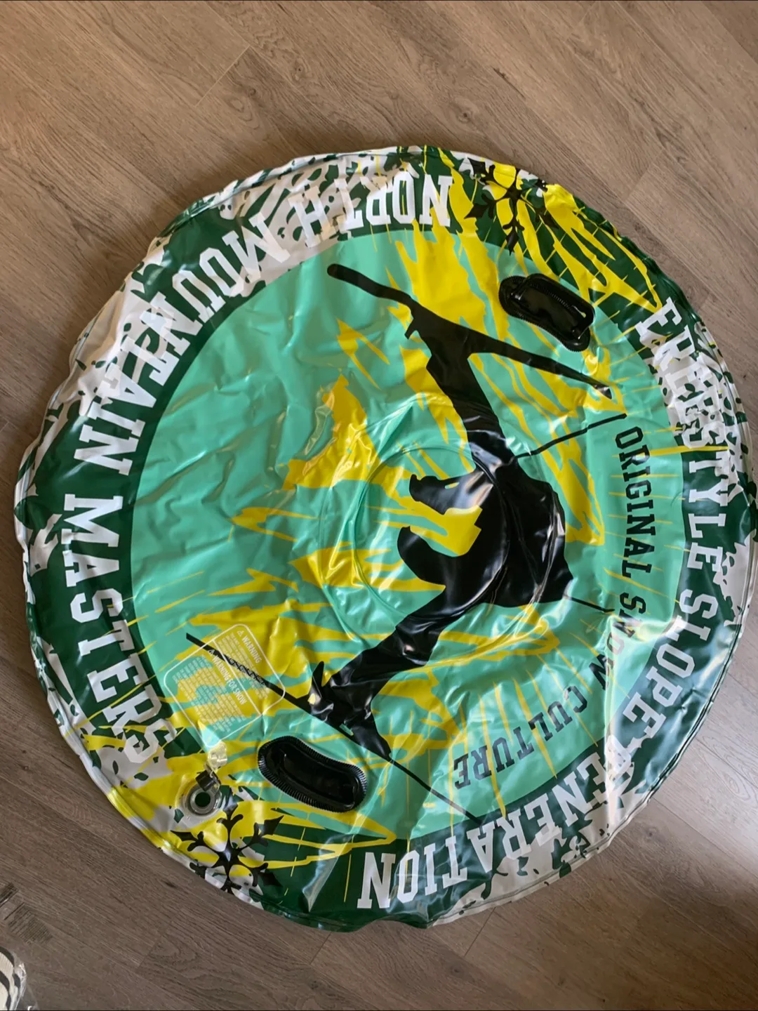 Colaxi Inflatable Snow Tube - Green, 110cm image indicator(4)