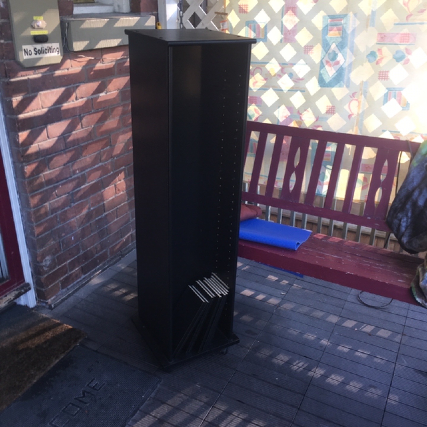 Black Rotating Media Tower on wheels - photo 5