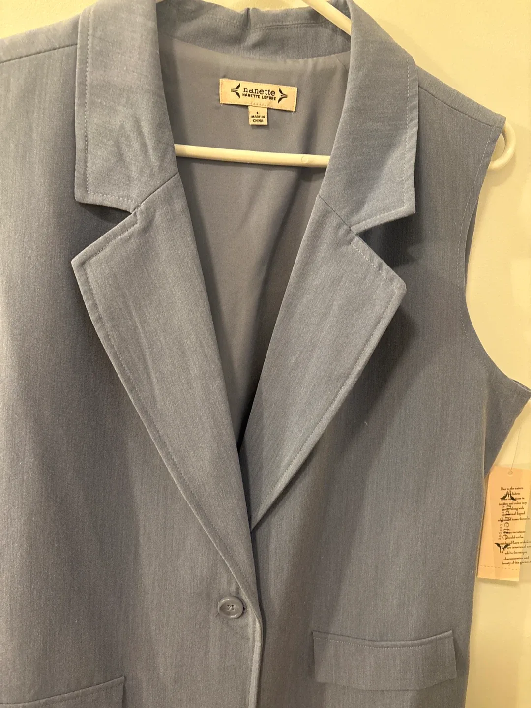 Nanette Lepore Sleeveless  Blazer Vest - Size L New With Tags image indicator(4)