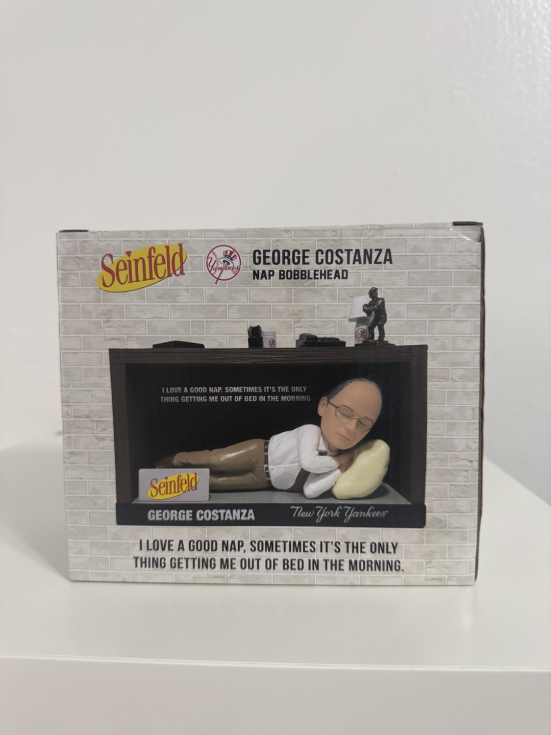 Seinfeld George Costanza Nap Bobblehead - New in Box! - photo 2