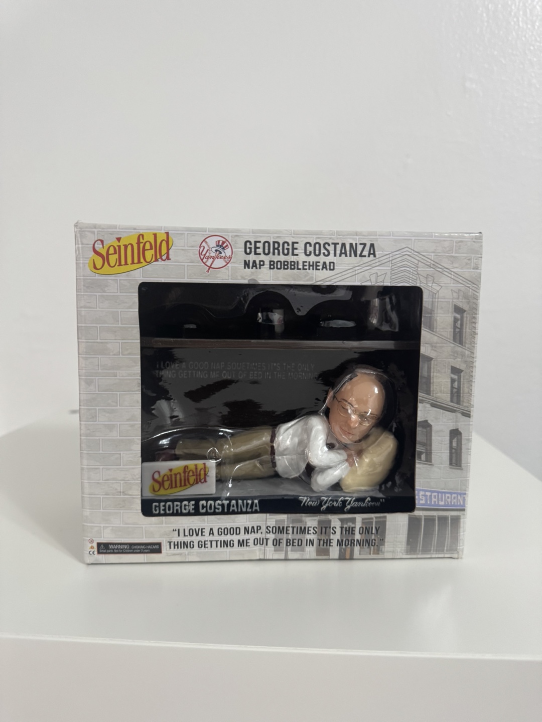 Seinfeld George Costanza Nap Bobblehead - New in Box!