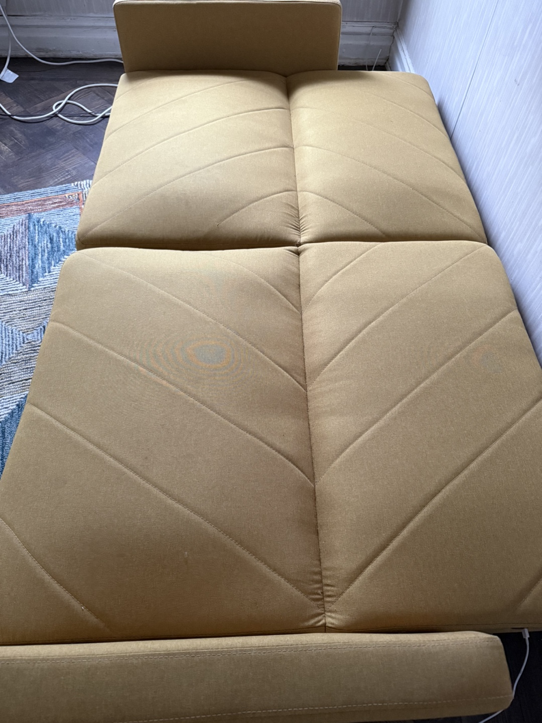 Yellow Futon Sofa Bed - photo 3