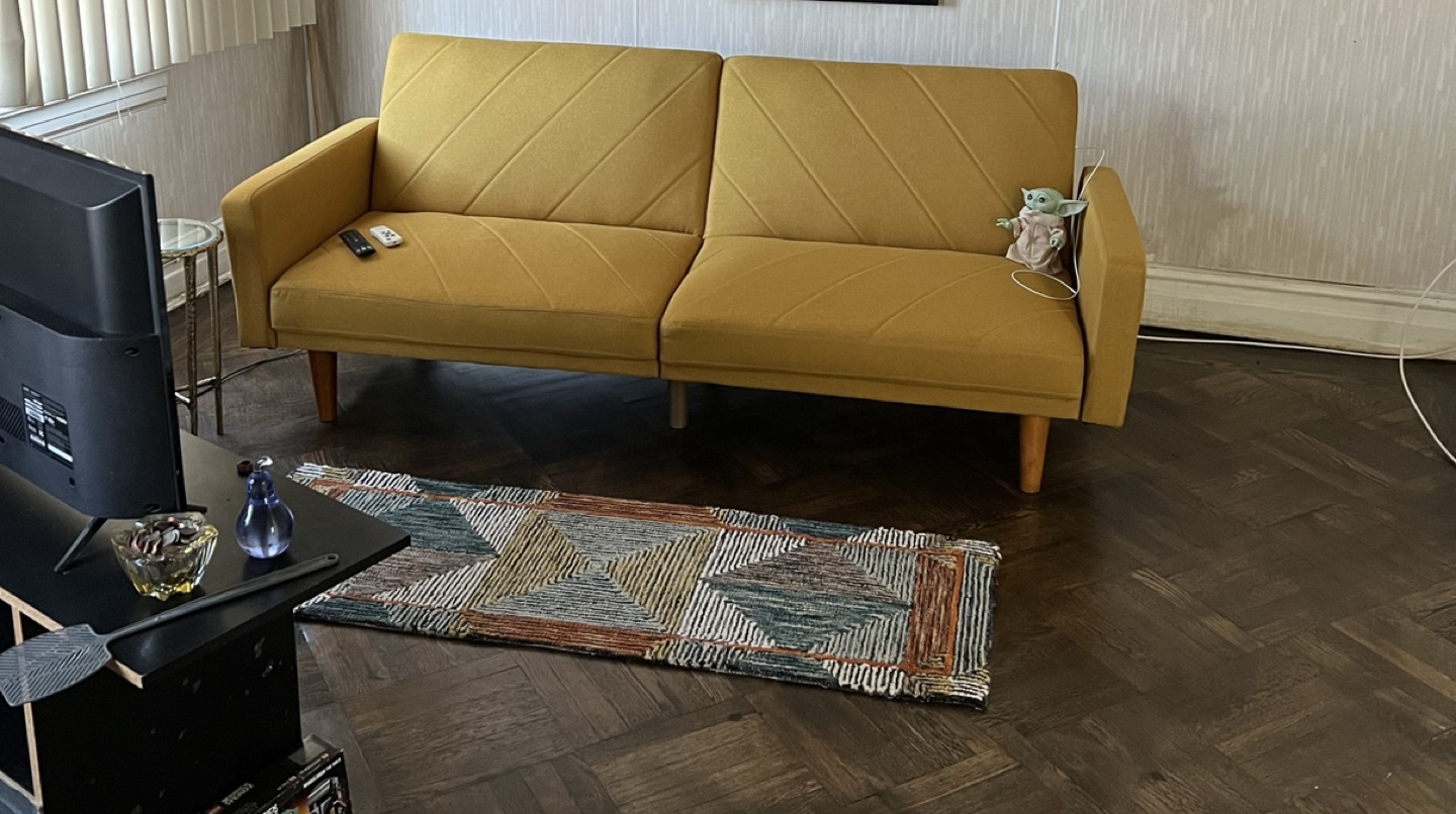 Yellow Futon Sofa Bed