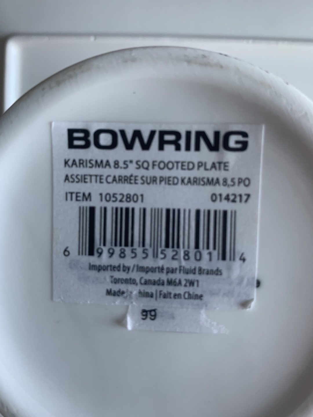 Bowring Karisma 12" & 8.5" Square Footed Plates - photo 3