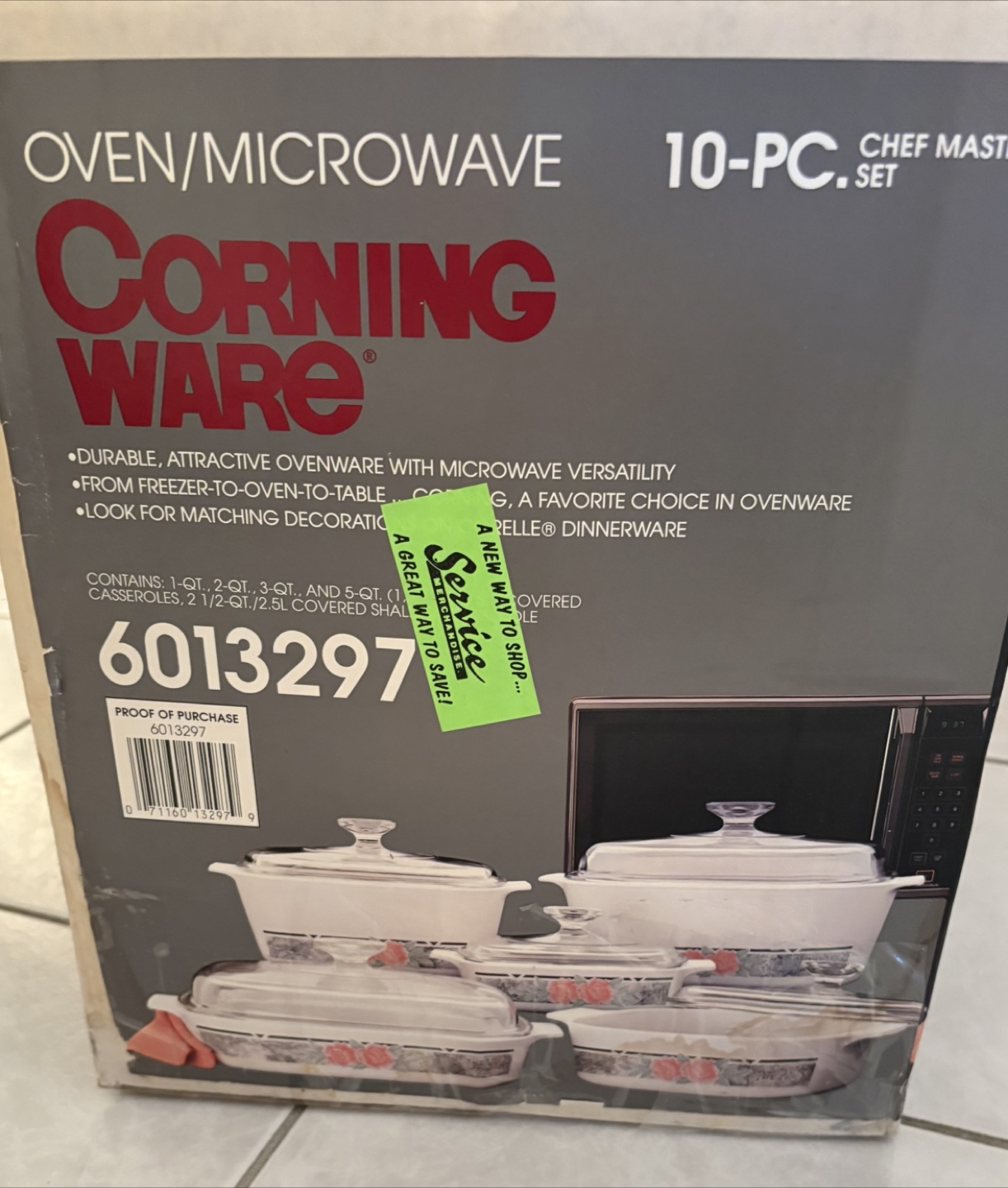 CorningWare Chef Master 10-PC Set, New in Box