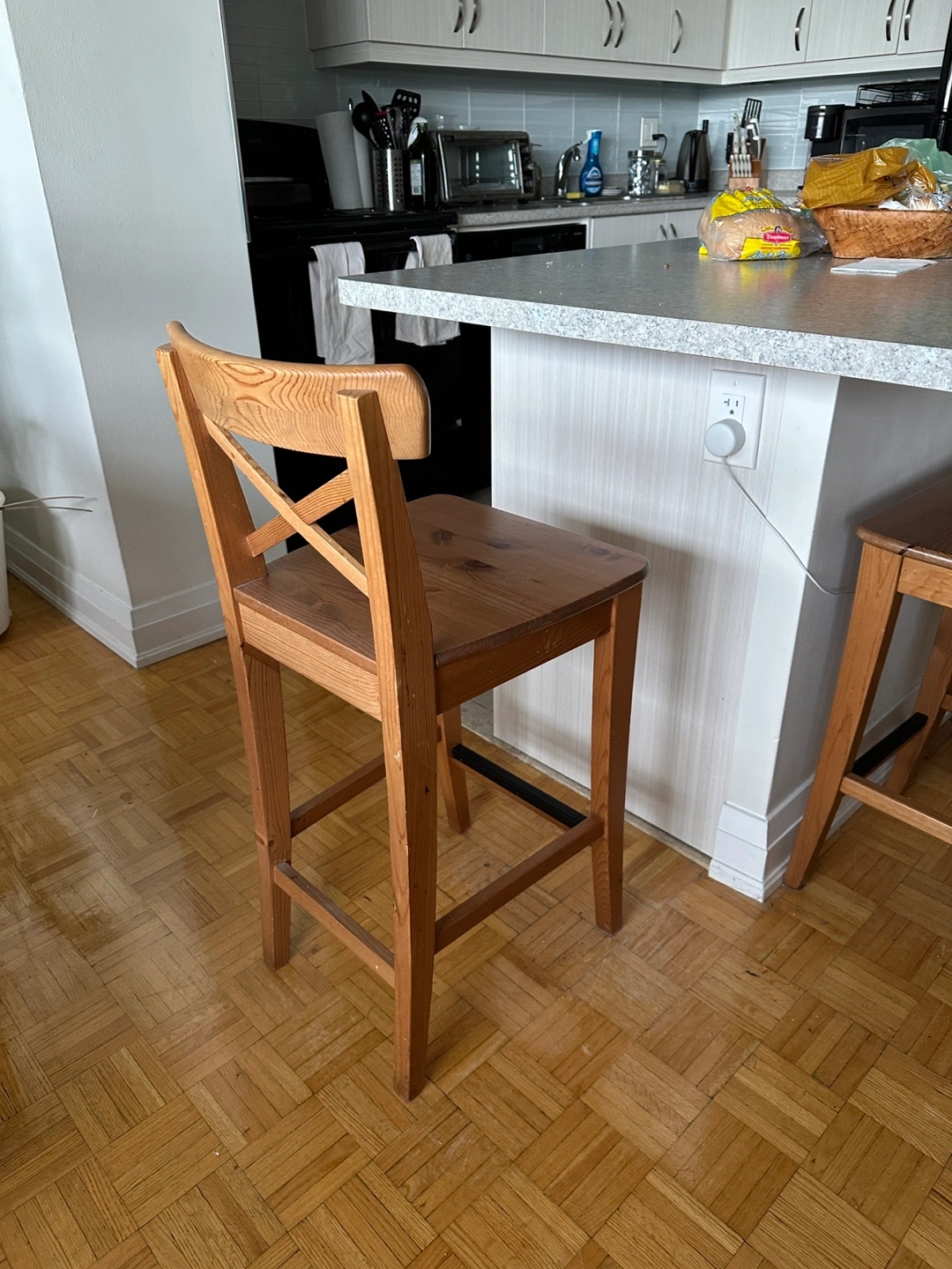 Ikea Ingolf Bar Ikea Counter Stools INGOLF Bar Stool With Backrest