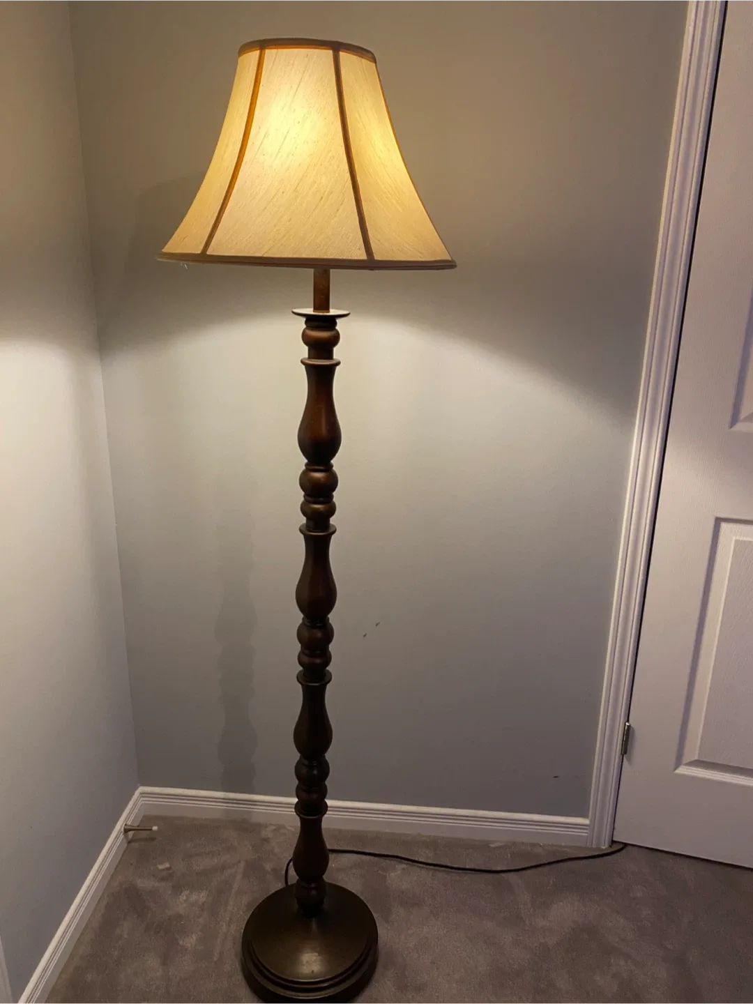 Floor Lamp - Wood Finish