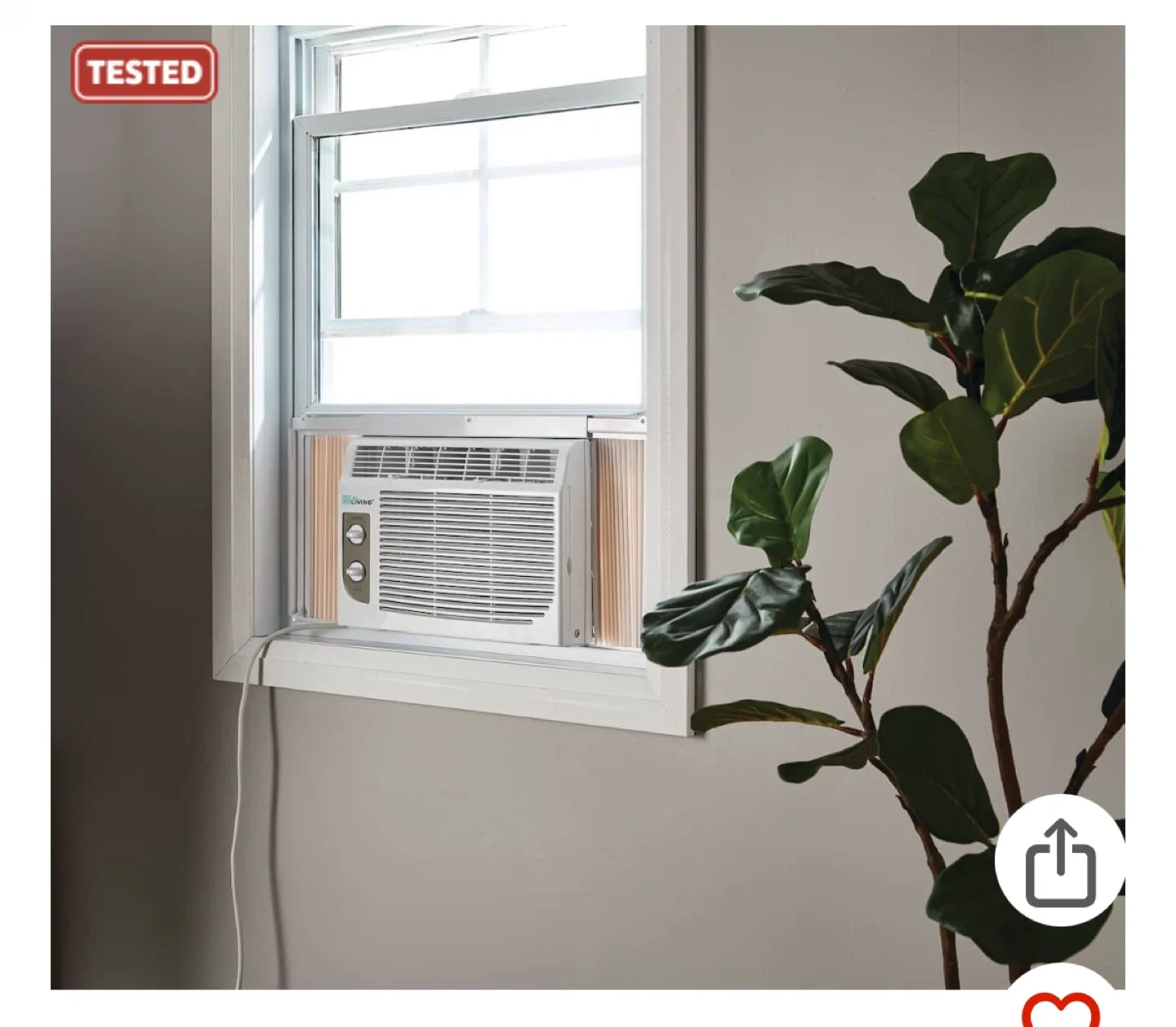 For Living manual window AC 5000 BTU image indicator(3)