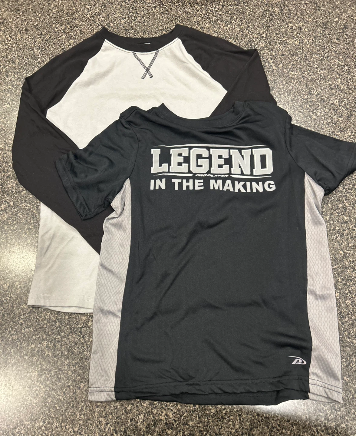 Boys' Black/Gray T-Shirts Bundle Size 8