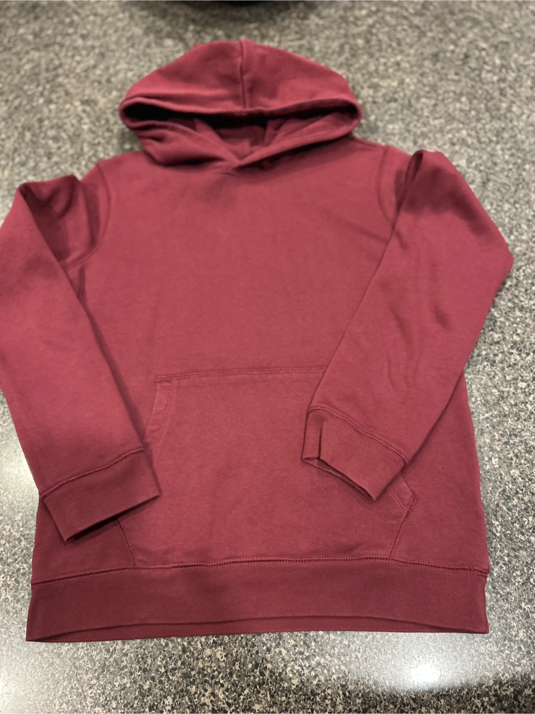 Lands' End Maroon Hoodie - Size L (10-12)