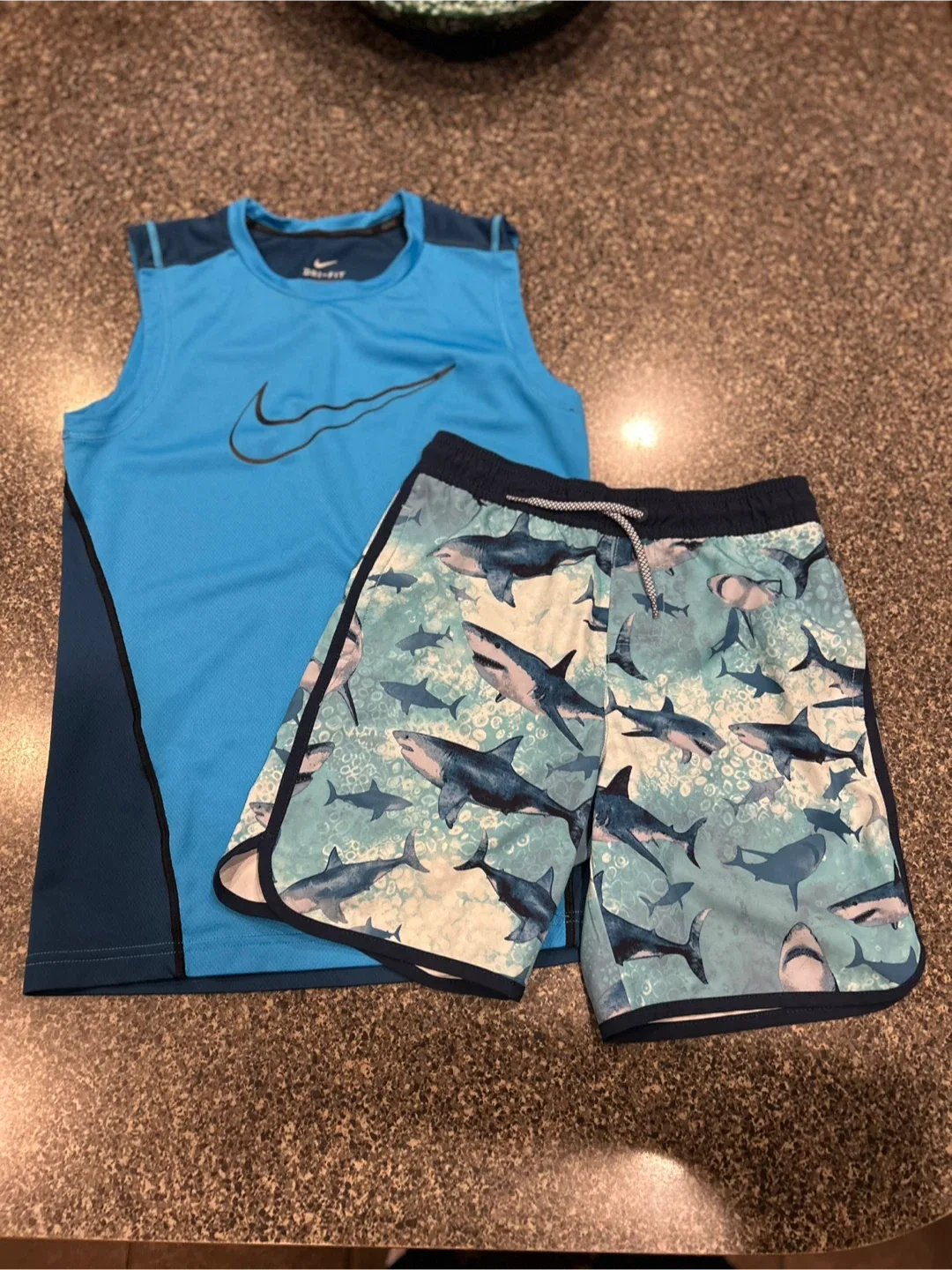 Boys' Nike Dri-FIT Tank & Swim Shorts Set thumbnail