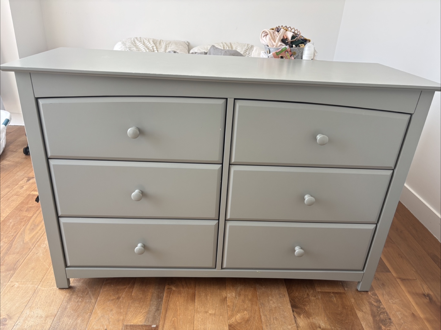 Gray 6-Drawer Dresser
