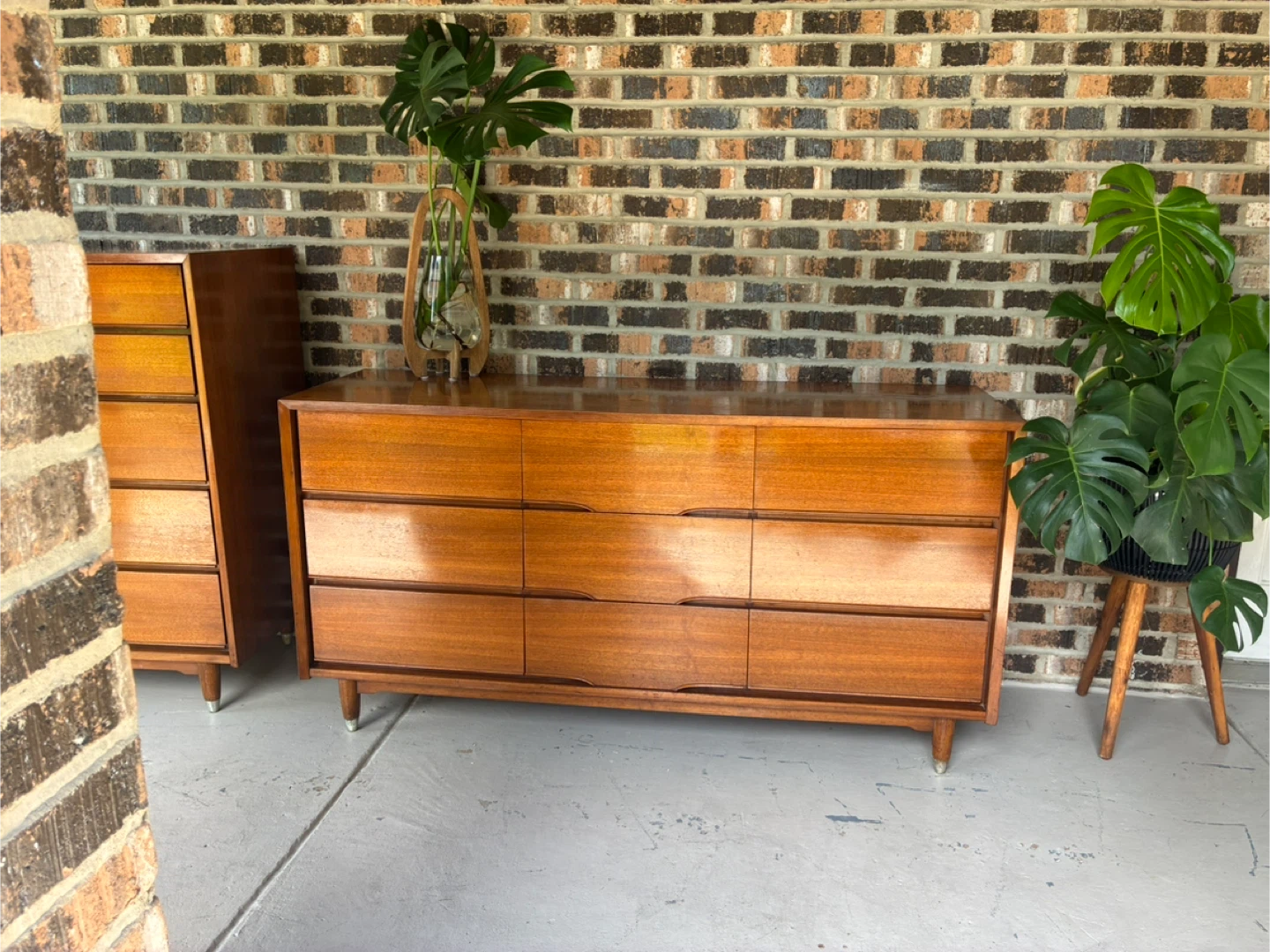 Vintage Mid Century Modern Dresser Set - photo 3