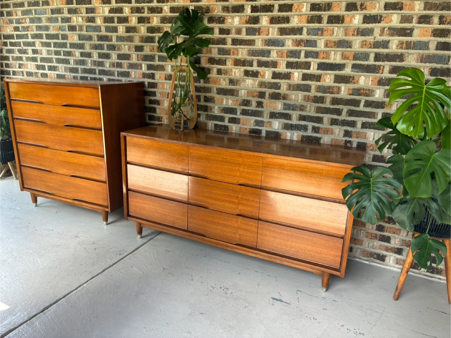 Vintage Mid Century Modern Dresser Set - photo 4
