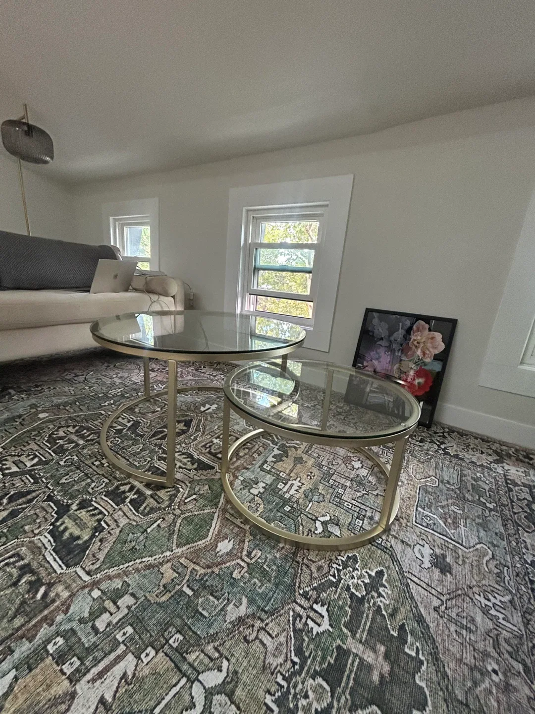 Nesting Coffee Tables - Glass & Gold Finish image indicator(4)