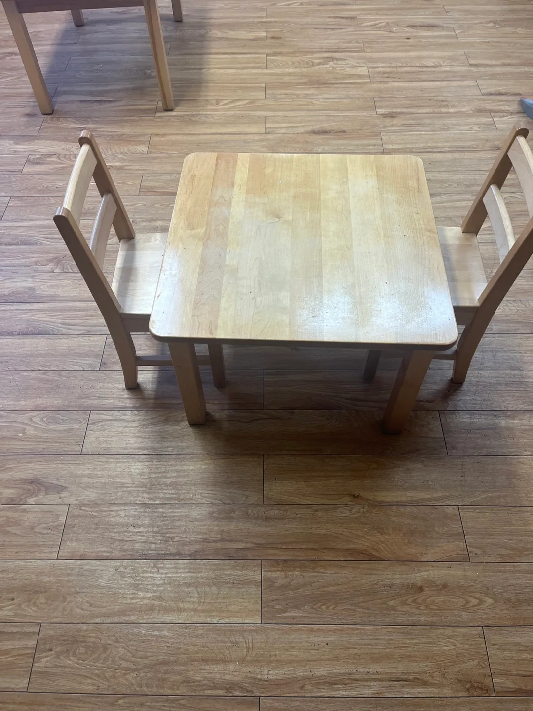 Kids Wooden Table and Chairs Set image indicator(2)