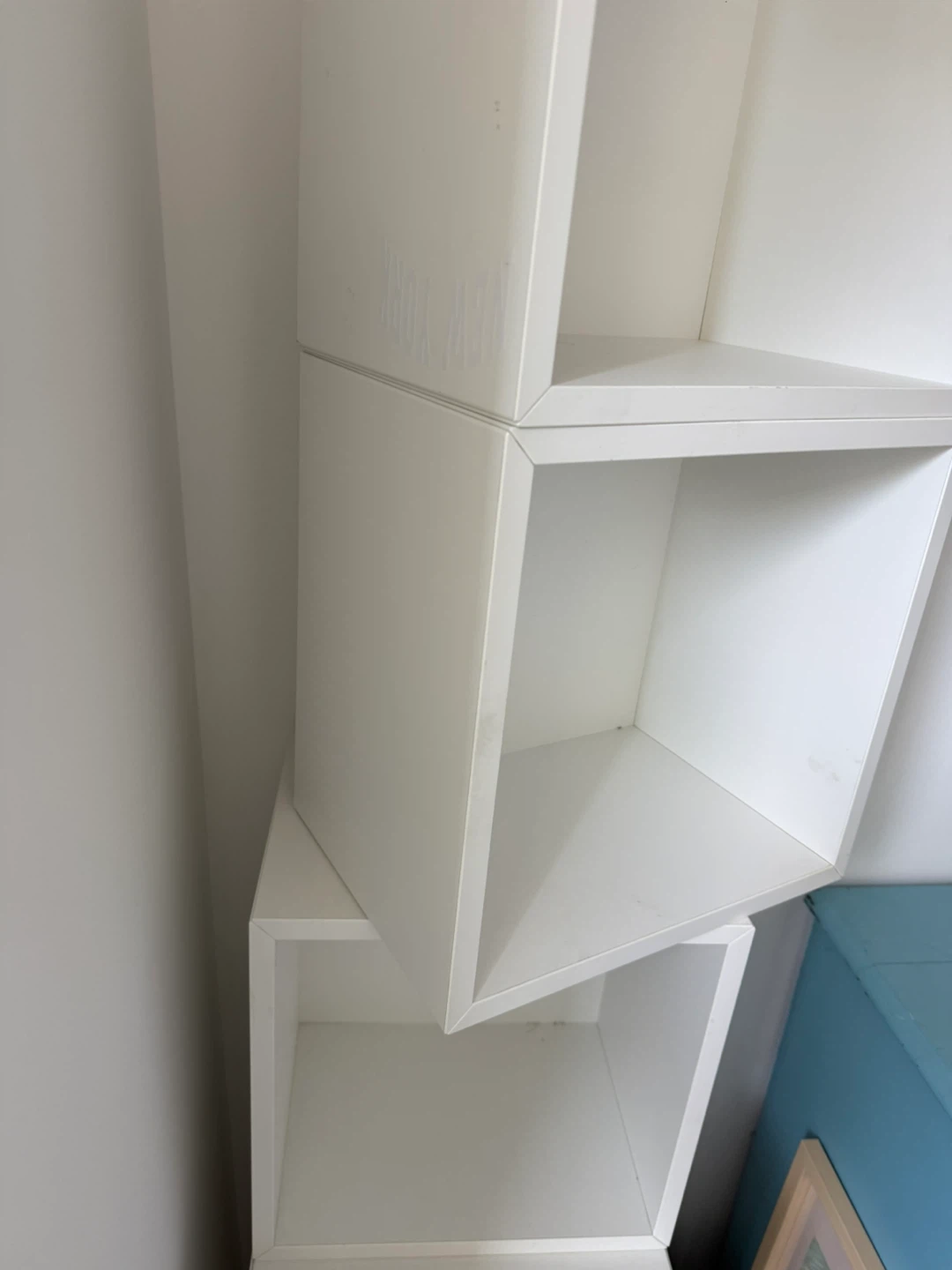 White Bookshelves - IKEA modular storage - photo 3