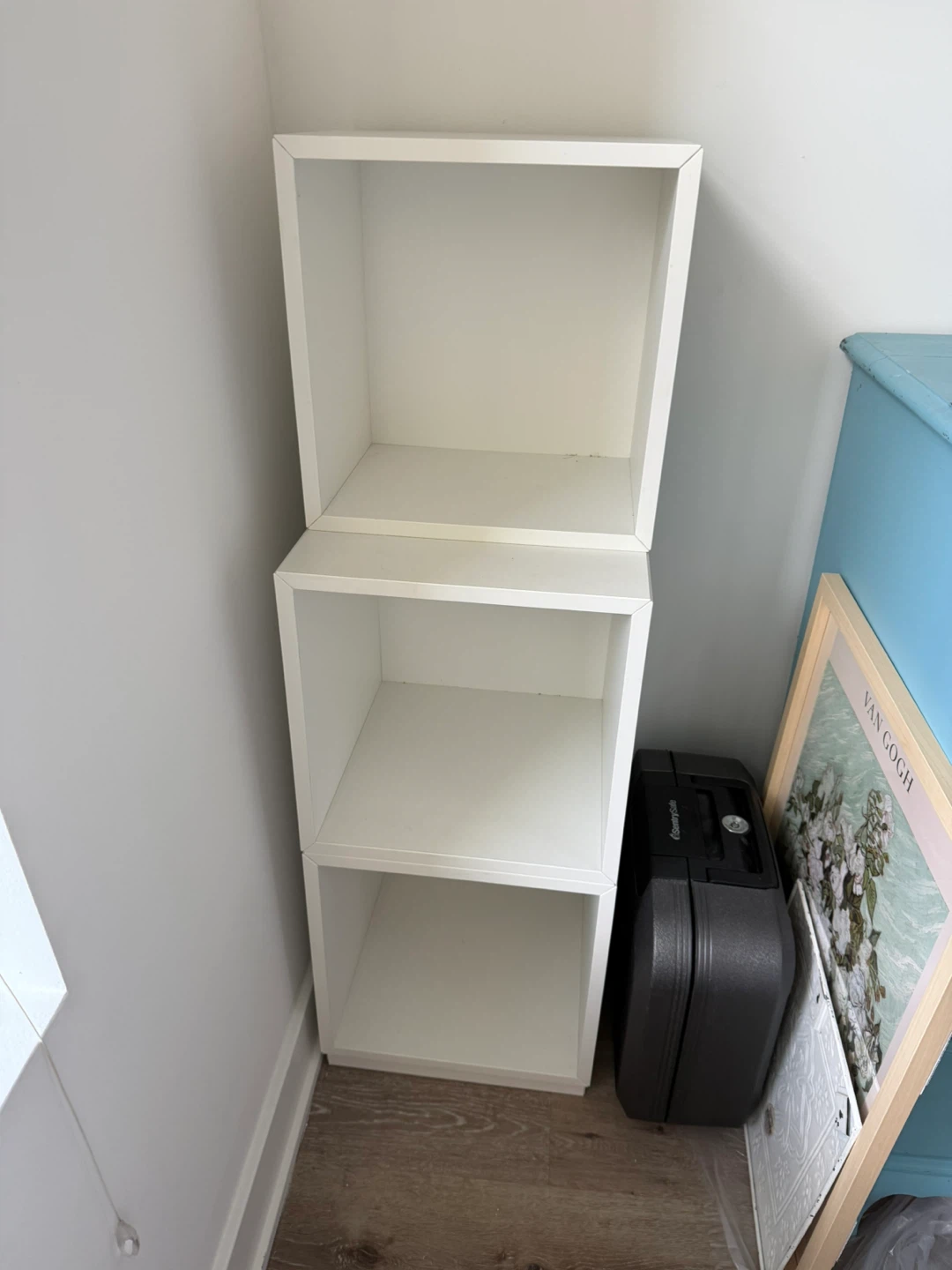 White Bookshelves - IKEA modular storage - photo 2