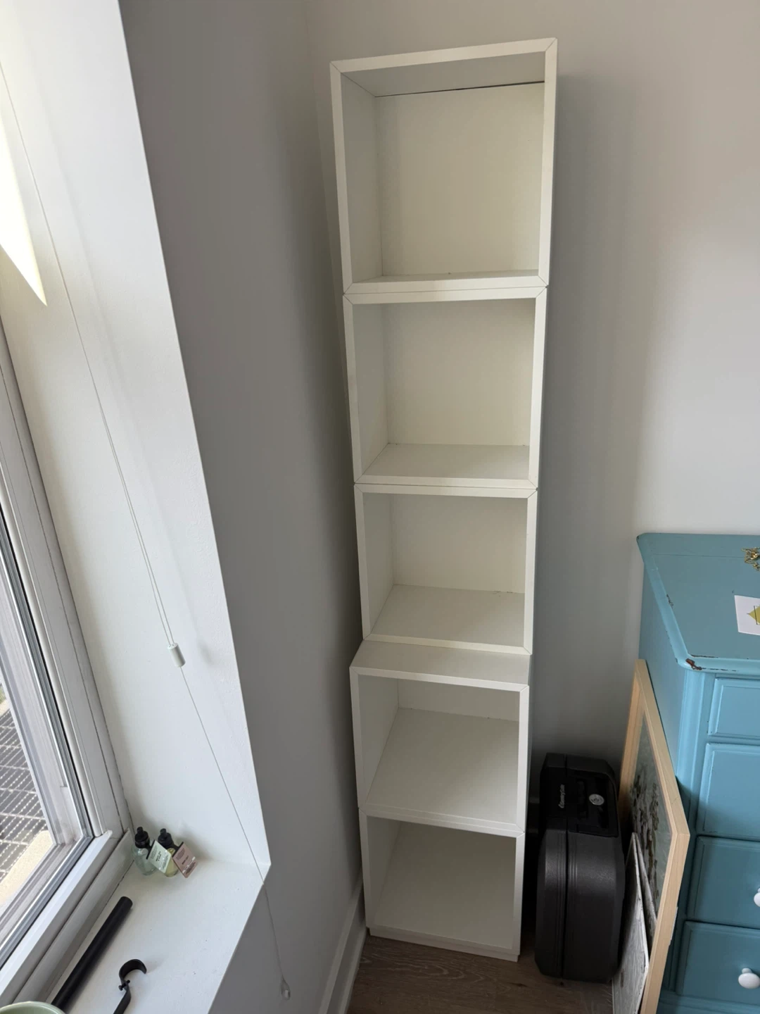 White Bookshelves - IKEA modular storage