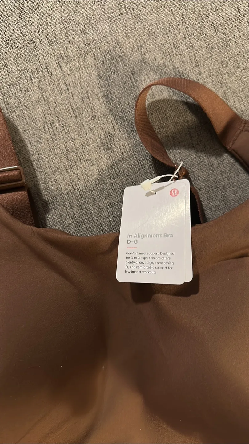 Lululemon In Alignment Bra, D-G, Brown image indicator(5)