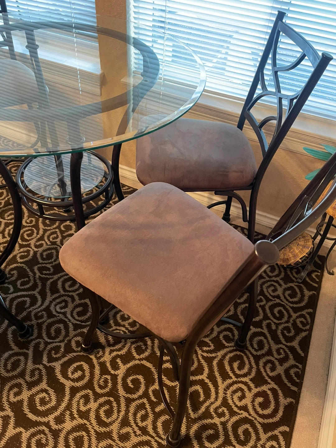 Glass Top Dining Table with 4 Chairs - photo 4