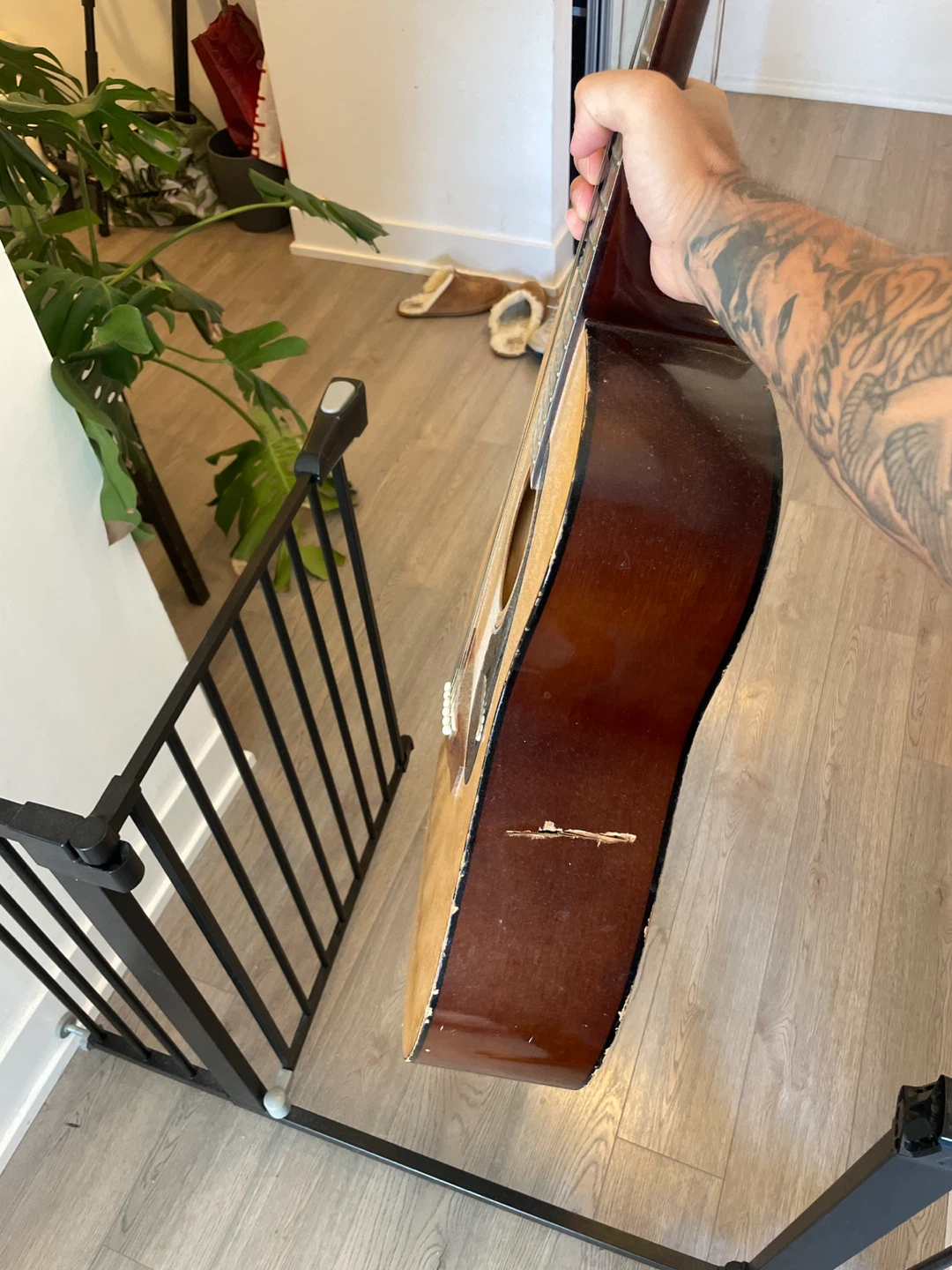 Yamaha Acoustic Guitar + Stand - photo 2