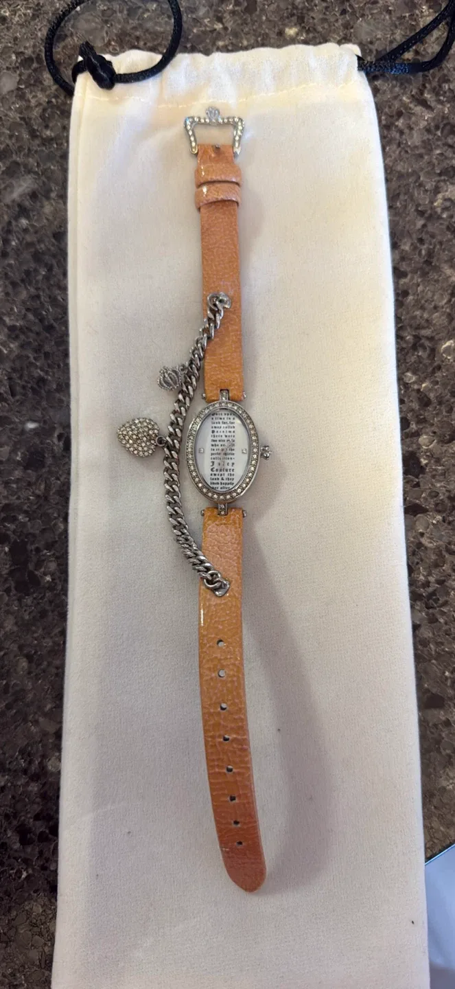 Juicy Couture Charm Watch - Orange Strap thumbnail