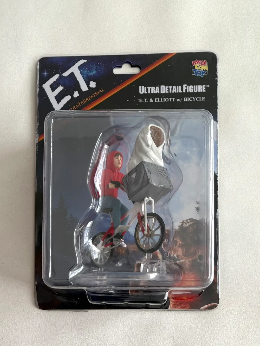 Medicom Toy E.T. & Elliott w/ Bicycle Figure - New! thumbnail