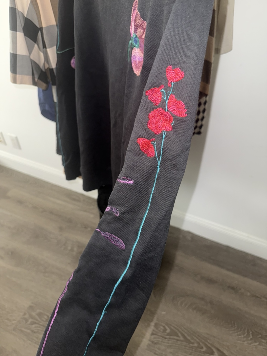 Paul Smith Black poppy Embroidered Sweatshirt - photo 4
