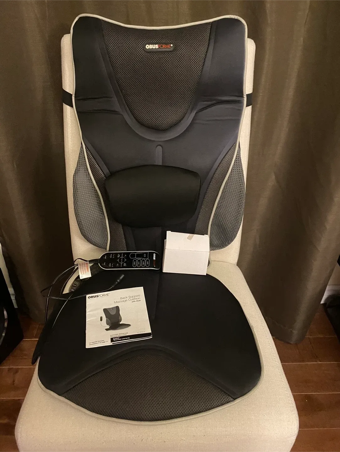 ObusForme Back Support Massage Cushion with Heat image indicator(2)