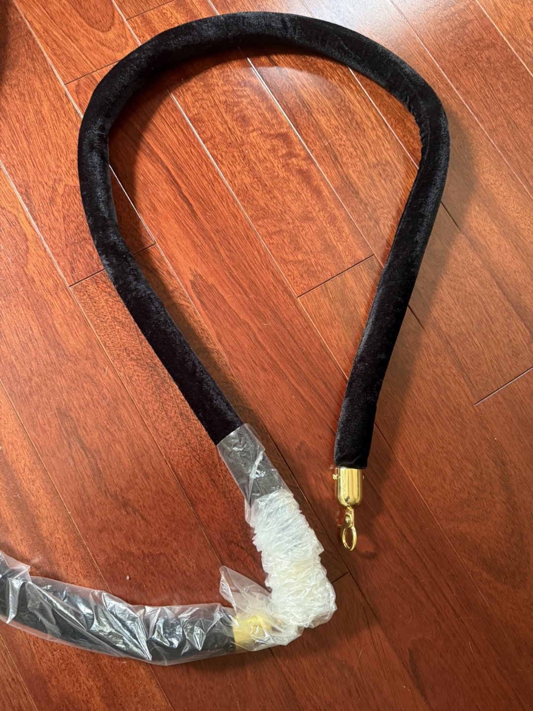 2 New Black Velvet Ropes Barrier