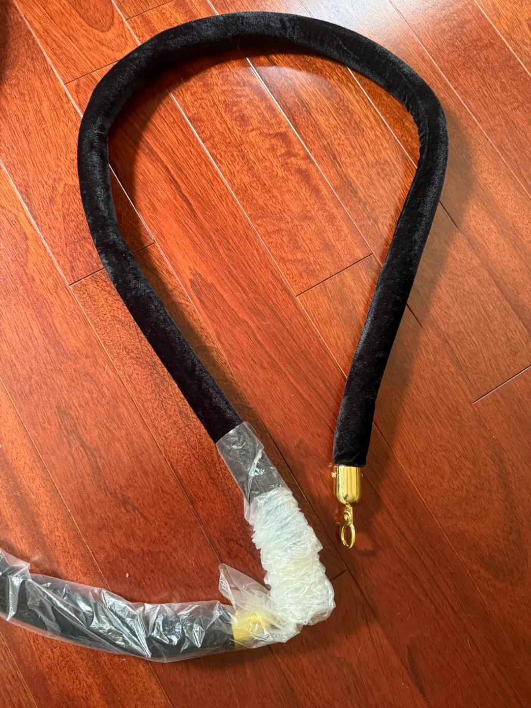 2 New Black Velvet Ropes Barrier