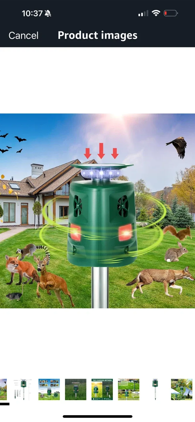 Solar Powered Animal Repeller thumbnail