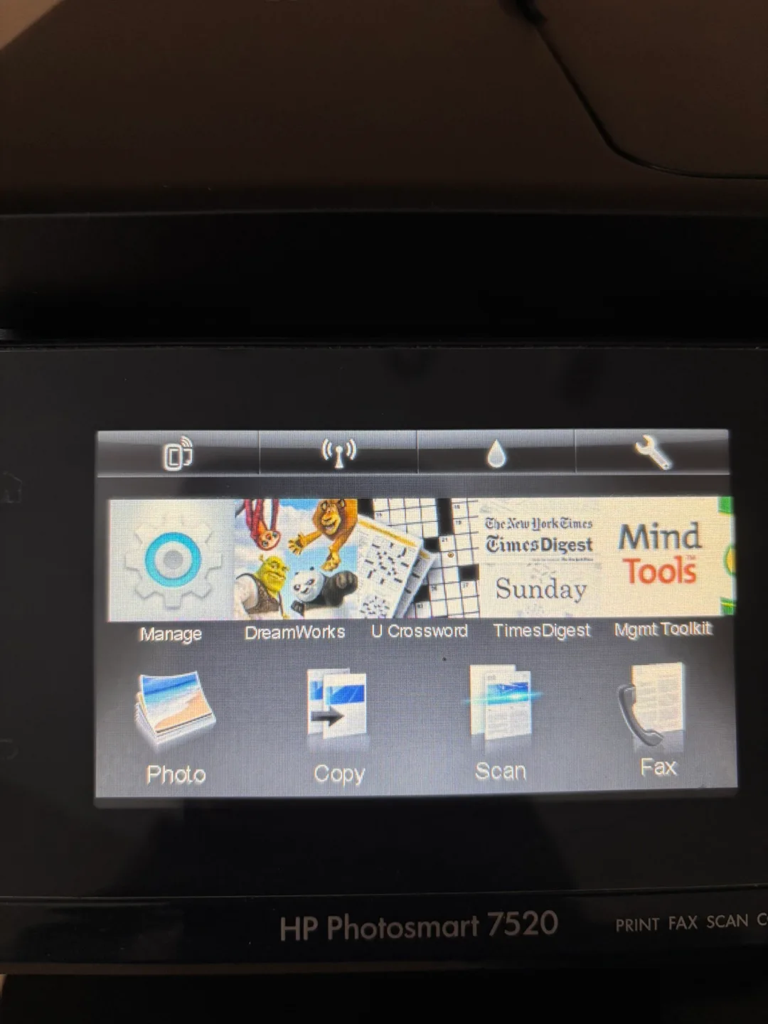 HP Photosmart 7520 Printer w/ Ink Cartridges image indicator(3)