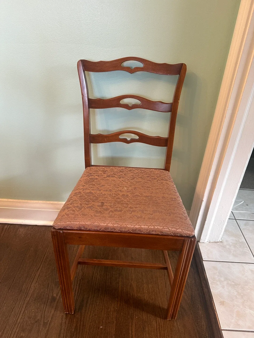 Wooden Dining Chair with Padded Seat thumbnail