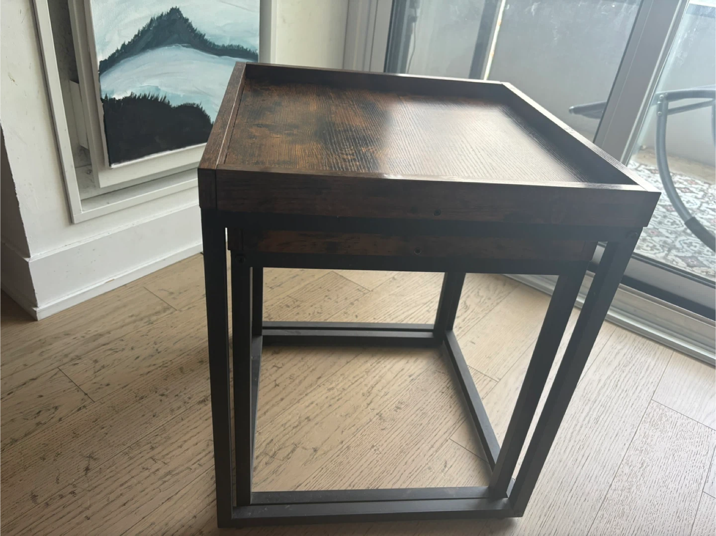 Nesting End Tables, Brown Wood Grain - photo 4