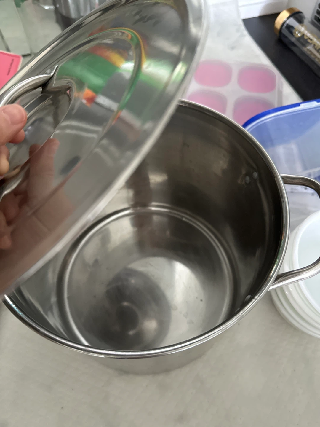 Stainless Steel Stock Pot with Lid - photo 2