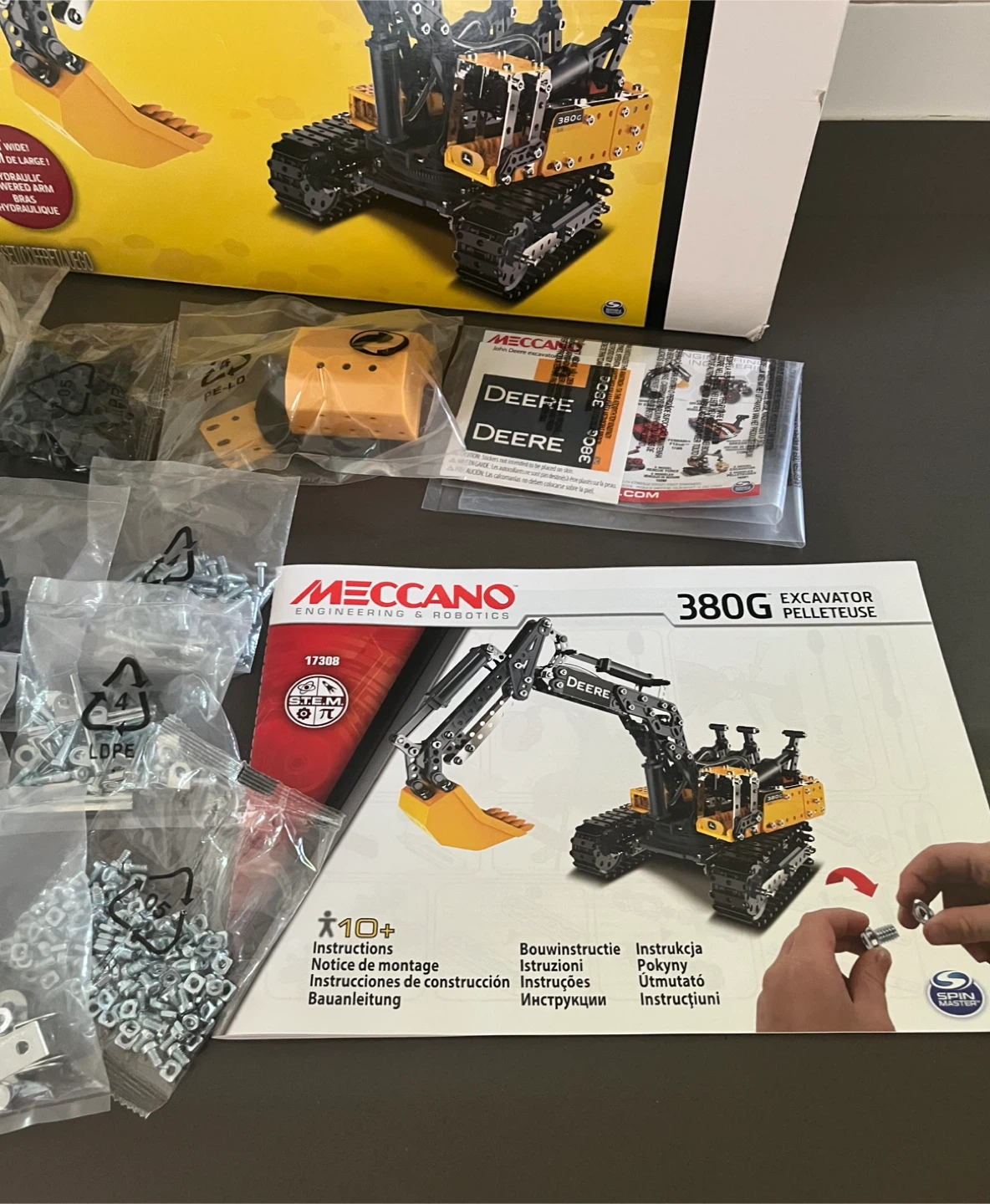 Meccano John Deere 380G Excavator Set - Like New - photo 5