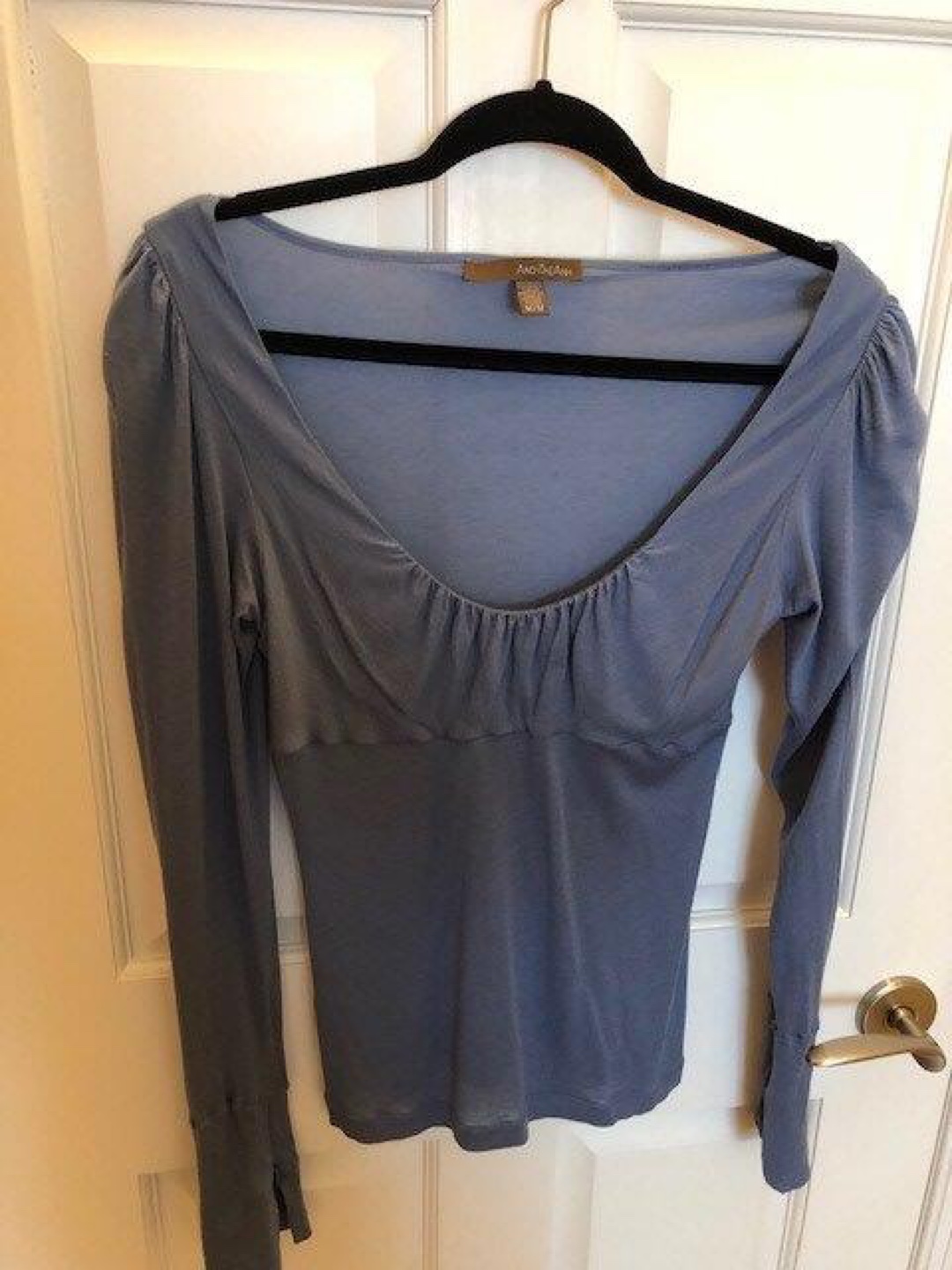 Andy TheAnh Blue Long Sleeve Top - Size M/M - photo 2