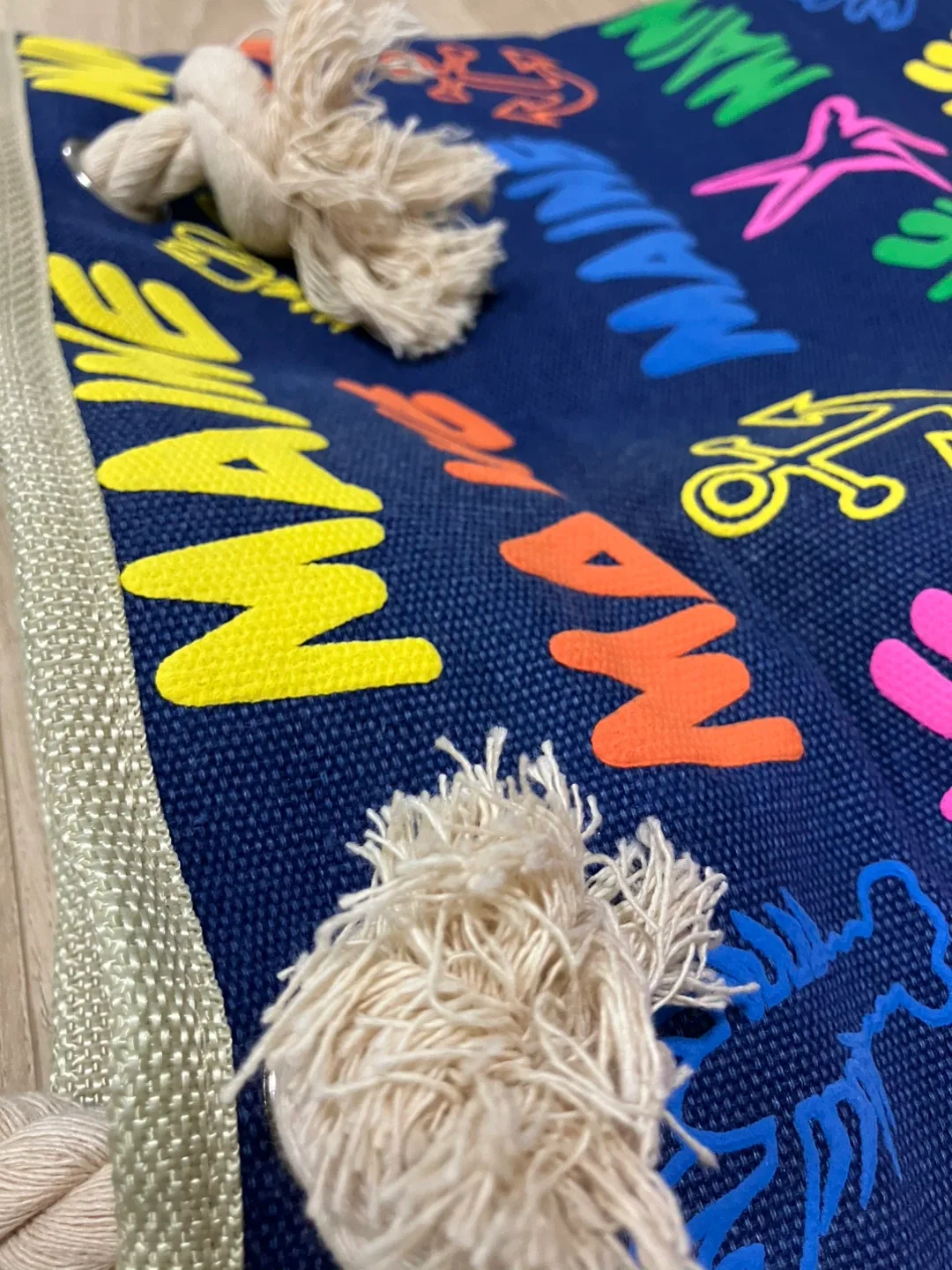 bag NEW tote zippers blue image indicator(6)