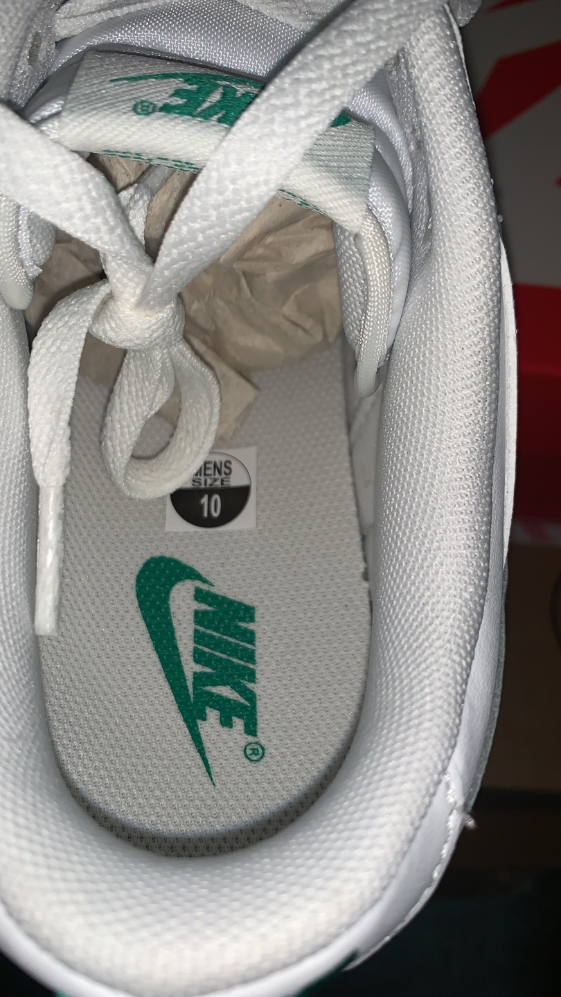 Brand new men’s Nike Dunk Low Retro White/Green Size 10 Men's - photo 5