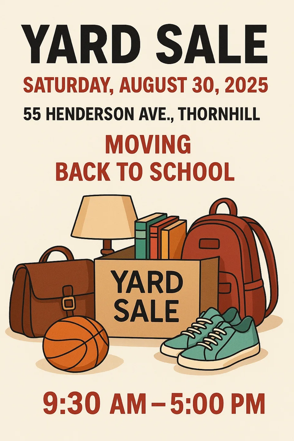 Yard Sale - August 30, 2025 thumbnail