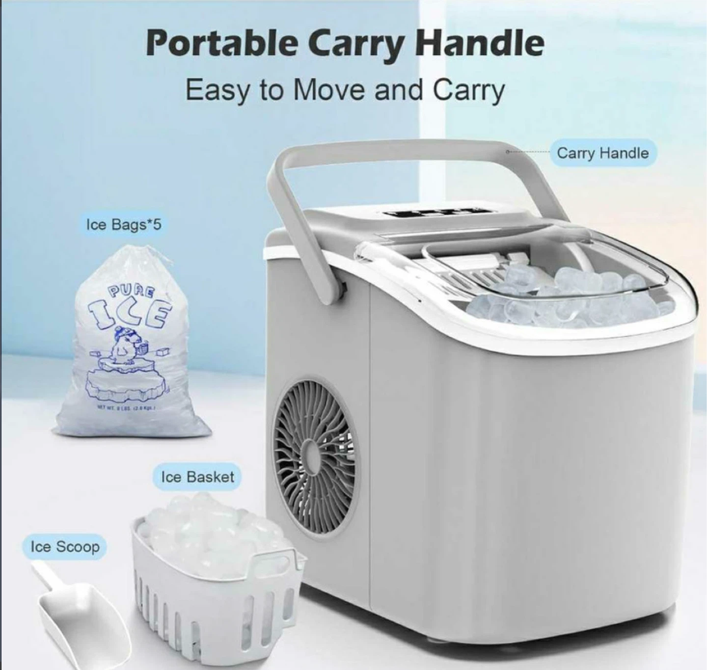 Portable Ice Maker - Makes Ice in 6 Minutes! - photo 5