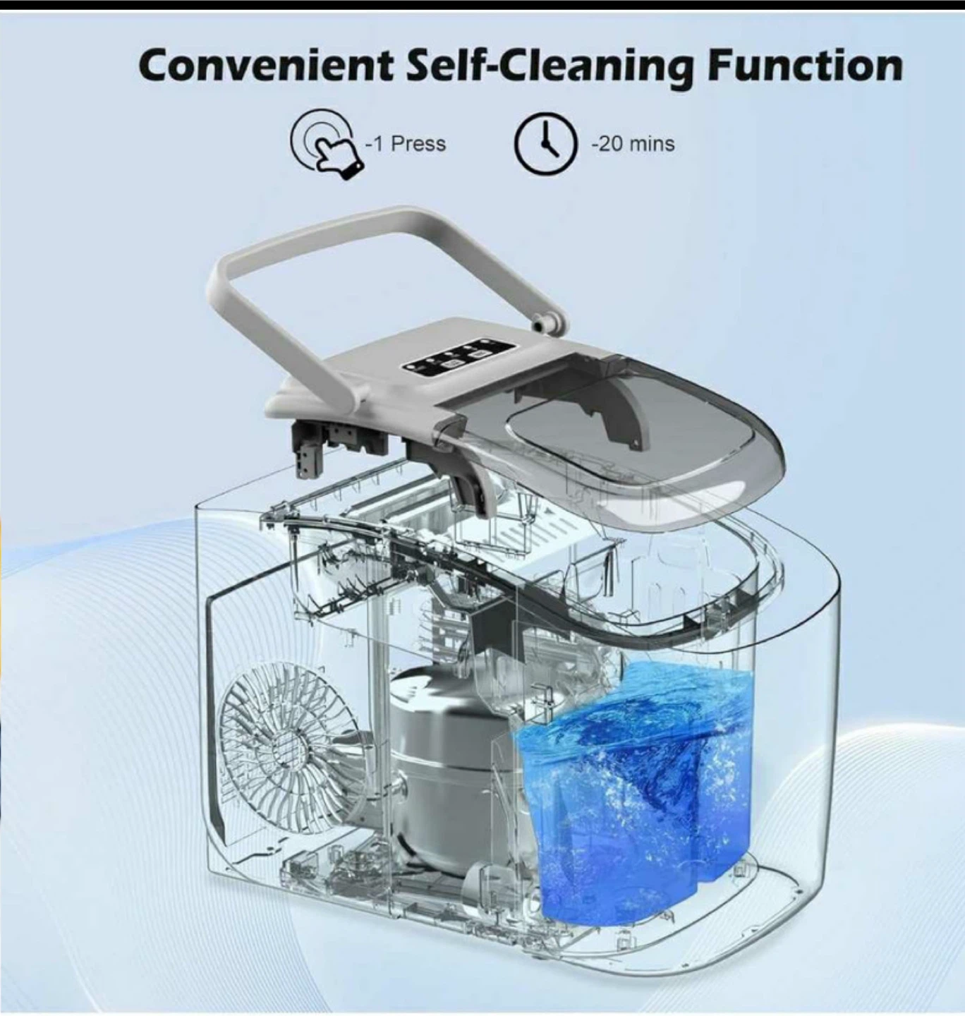 Portable Ice Maker - Makes Ice in 6 Minutes! - photo 3
