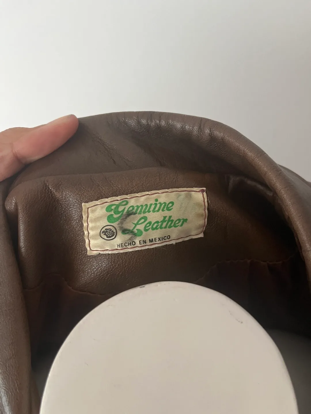 Vintage Leather Brown Jacket image indicator(4)